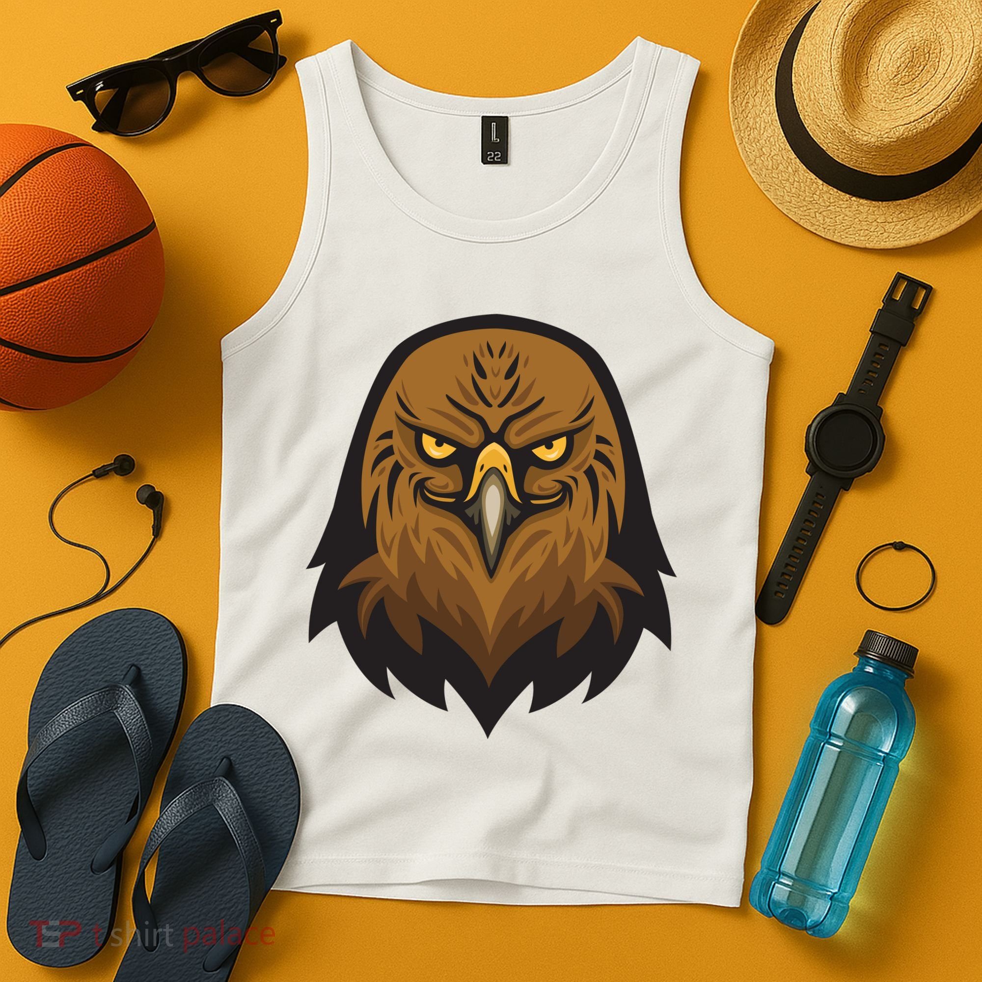 Brown Eagle Tank Top