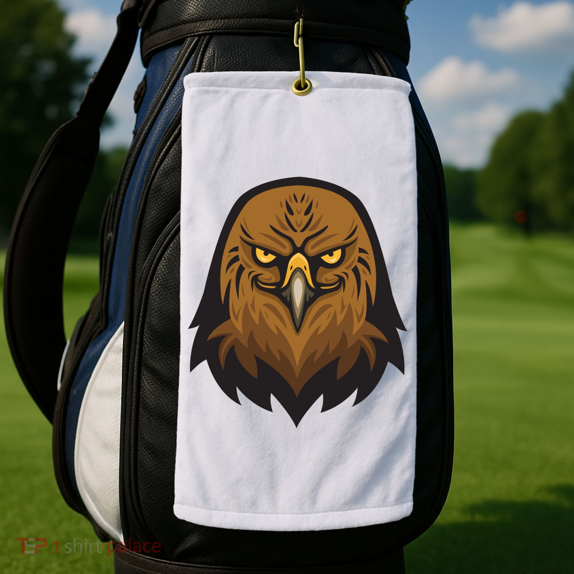 Brown Eagle Golf Towel