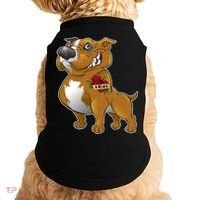 Brown Pitbull I Love Mom Doggie Tank thumb 0