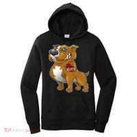 Brown Pitbull I Love Mom Women's Hoodie thumb 0
