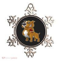 Brown Pitbull I Love Mom Ornament thumb 0