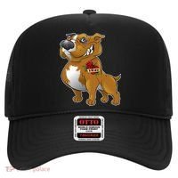 Brown Pitbull I Love Mom Hat thumb 0