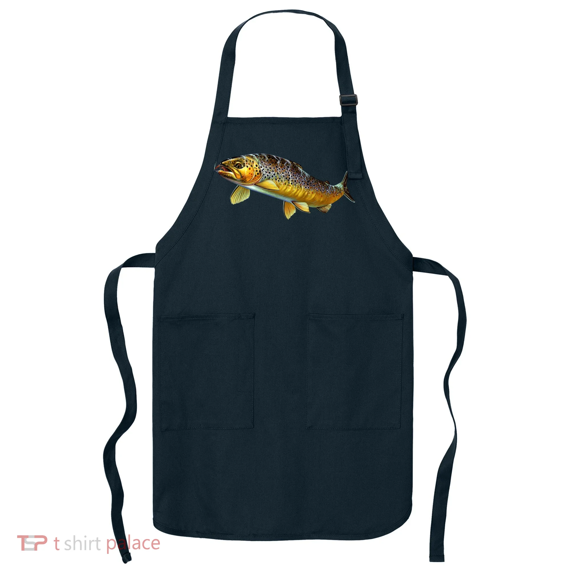 Brown Trout Fish with Fly Apron