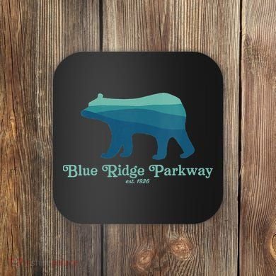 Blue Ridge Parkway Bear Smokies Appalachian Mountains Coaster