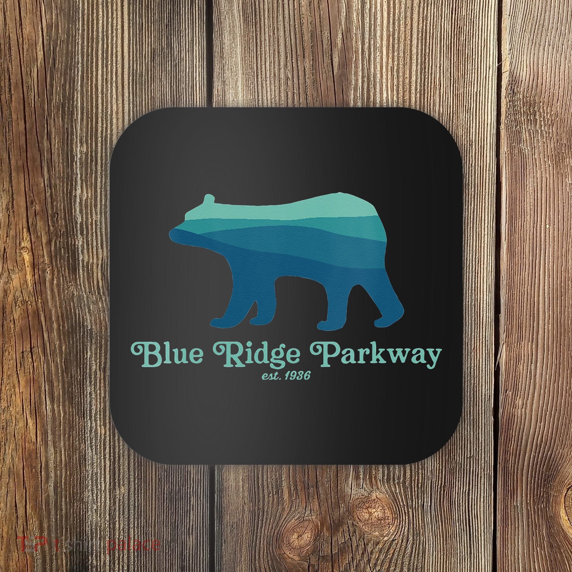 Blue Ridge Parkway Bear Smokies Appalachian Mountains Coaster