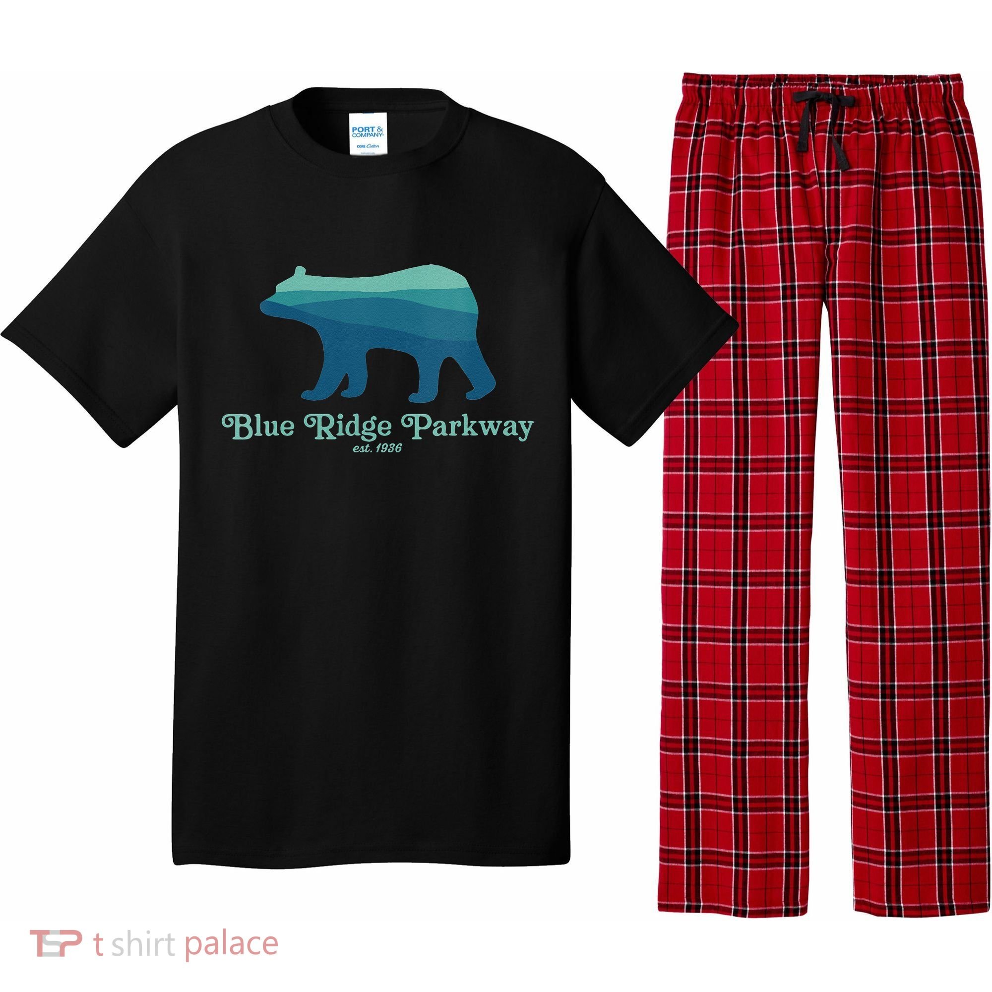 Blue Ridge Parkway Bear Smokies Appalachian Mountains Pajama Set