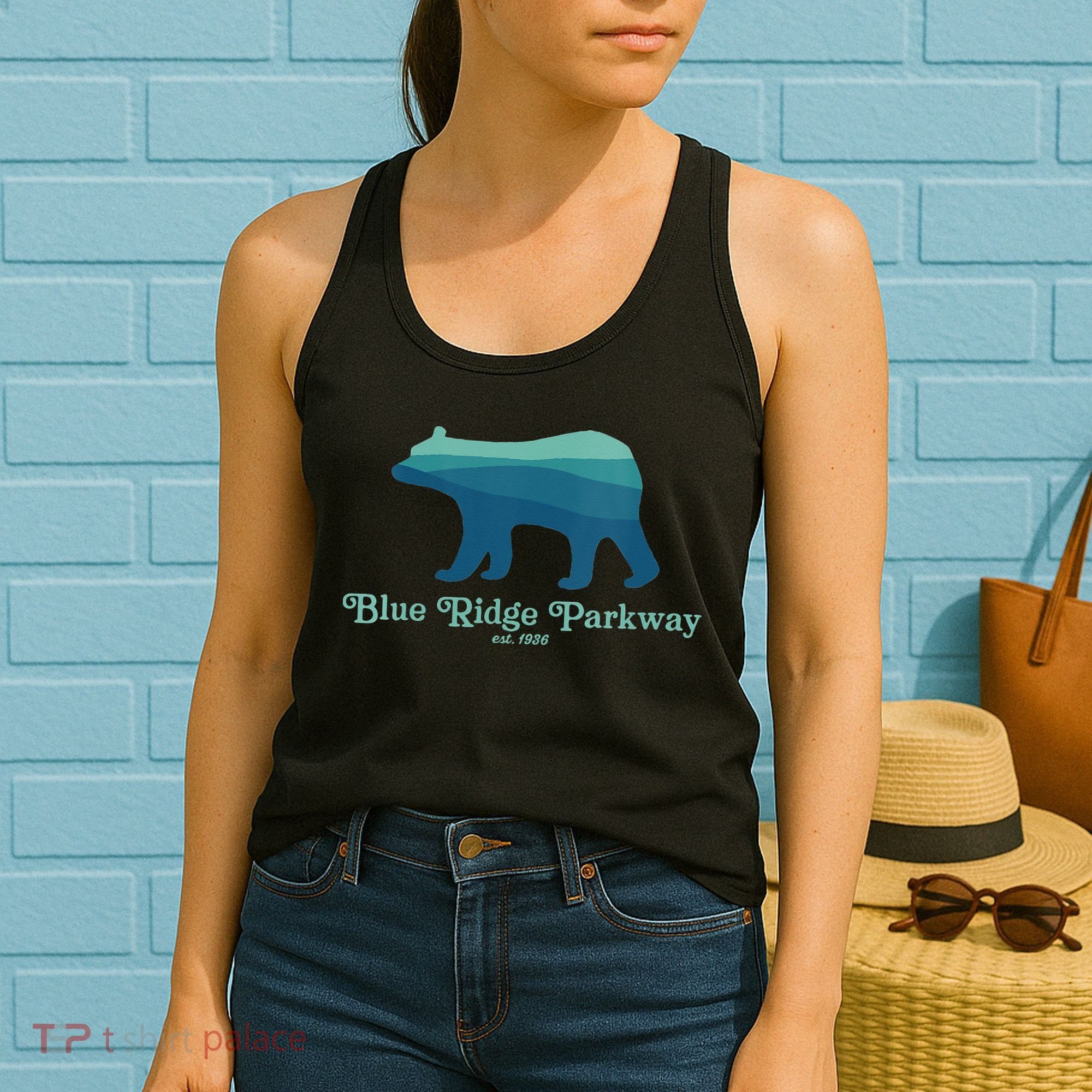 Blue Ridge Parkway Bear Smokies Appalachian Mountains Women's Tank Top