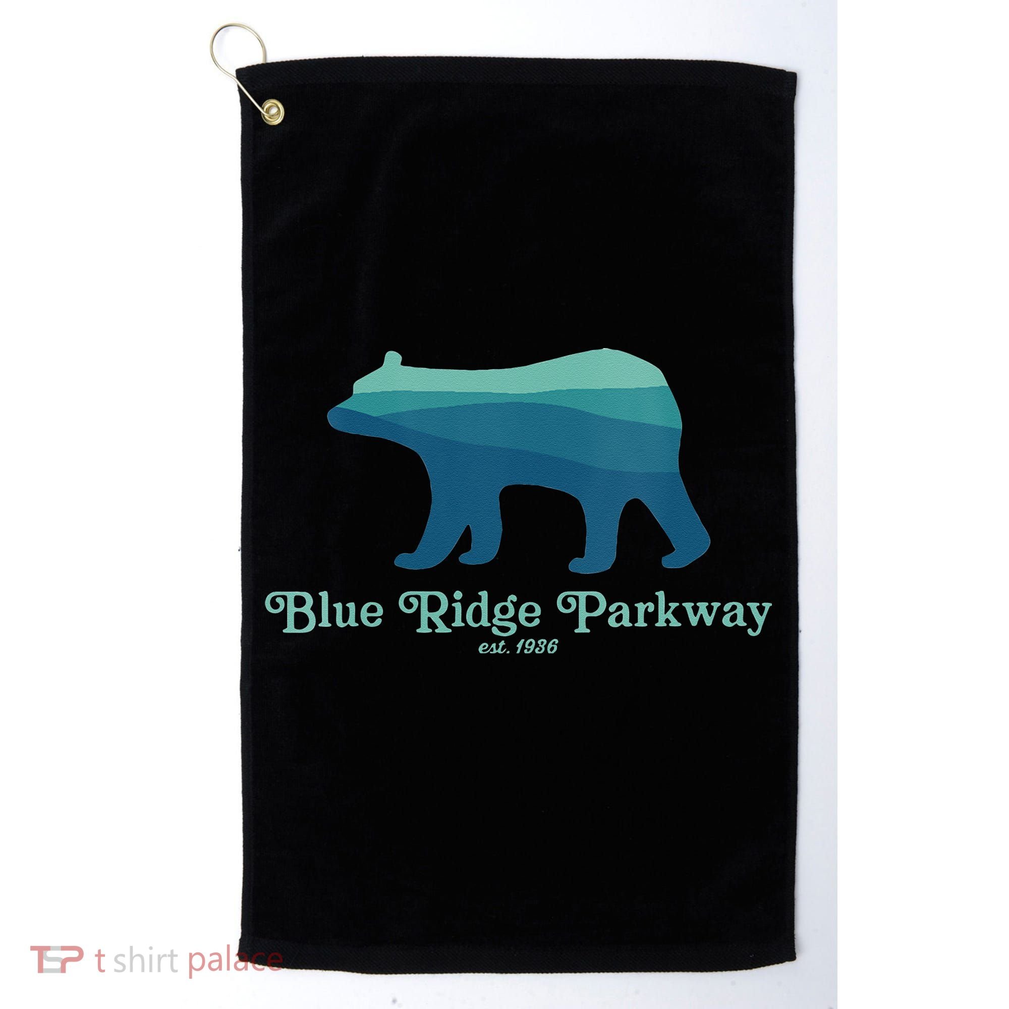 Blue Ridge Parkway Bear Smokies Appalachian Mountains Golf Towel