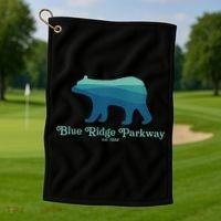 Blue Ridge Parkway Bear Smokies Appalachian Mountains Golf Towel thumb 1