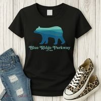 Blue Ridge Parkway Bear Smokies Appalachian Mountains Women's T-Shirt thumb 3