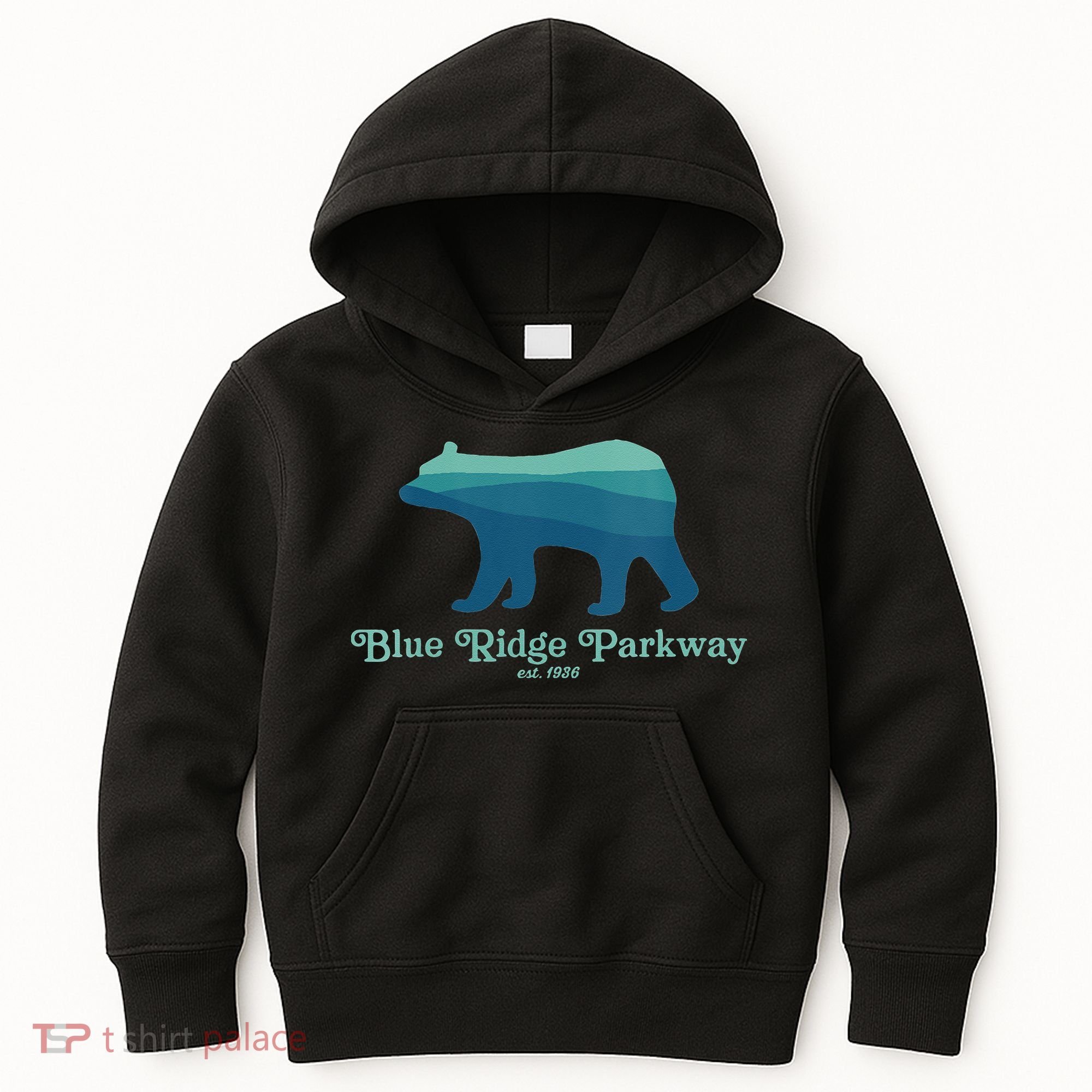 Blue Ridge Parkway Bear Smokies Appalachian Mountains Kids Hoodie