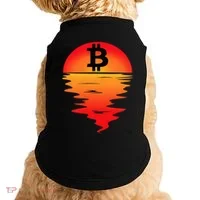 Bitcoin Retro Portfolio Crypto Currency Doggie Tank thumb 0