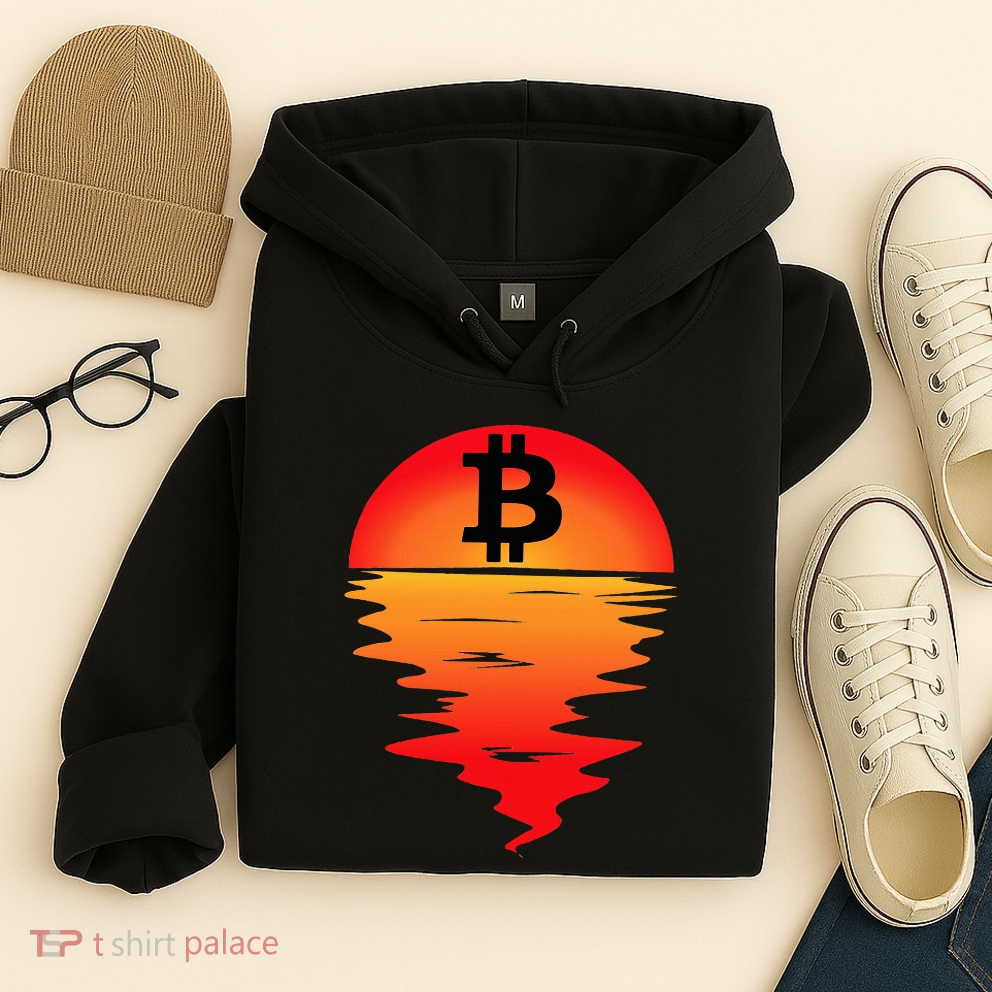 Bitcoin Retro Portfolio Crypto Currency Hoodie