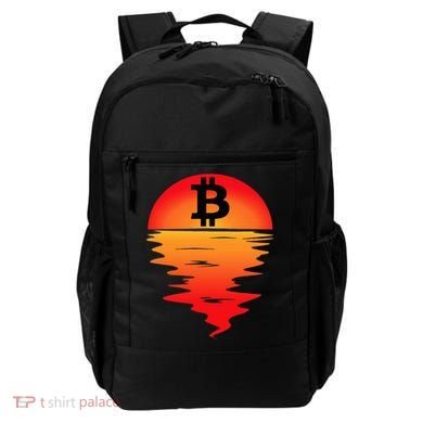 Bitcoin Retro Portfolio Crypto Currency Backpack