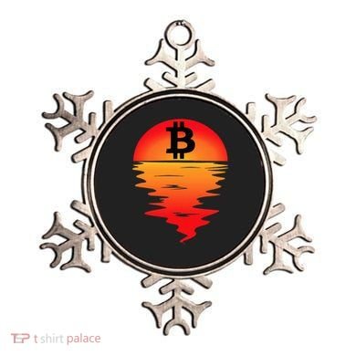 Bitcoin Retro Portfolio Crypto Currency Ornament