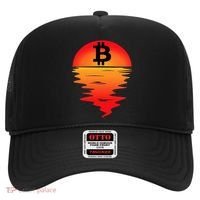 Bitcoin Retro Portfolio Crypto Currency Hat thumb 0