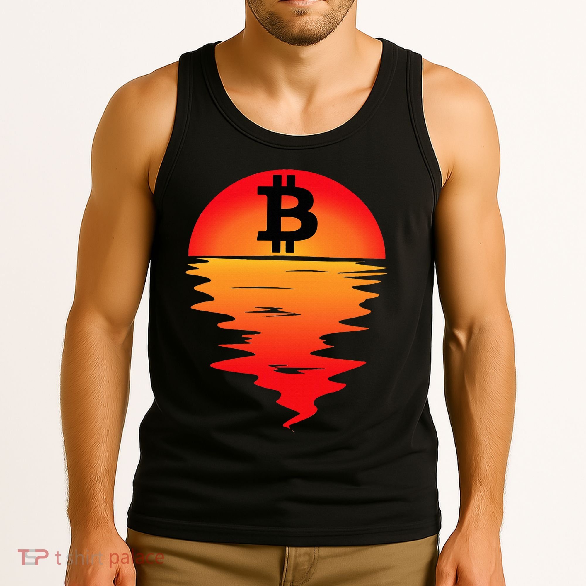 Bitcoin Retro Portfolio Crypto Currency Tank Top