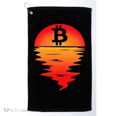 Bitcoin Retro Portfolio Crypto Currency Golf Towel