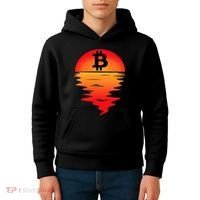 Bitcoin Retro Portfolio Crypto Currency Kids Hoodie thumb 4