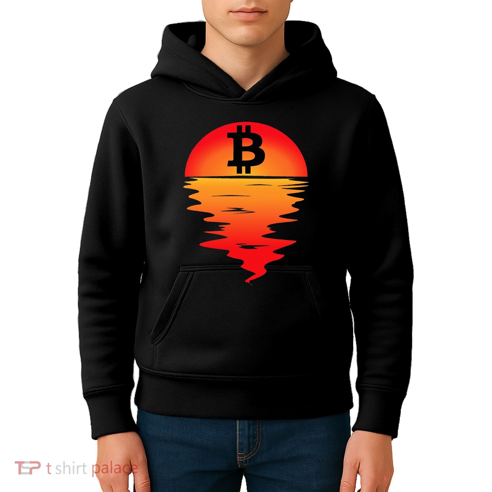 Bitcoin Retro Portfolio Crypto Currency Kids Hoodie