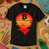 Bitcoin Retro Portfolio Crypto Currency Kids T-Shirt thumb 3
