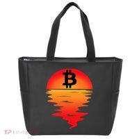 Bitcoin Retro Portfolio Crypto Currency Tote Bag thumb 0