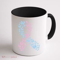 Butterfly Ribbon Pregnancy And Infant Loss Awareness Month Gift Coffee Mug thumb 1