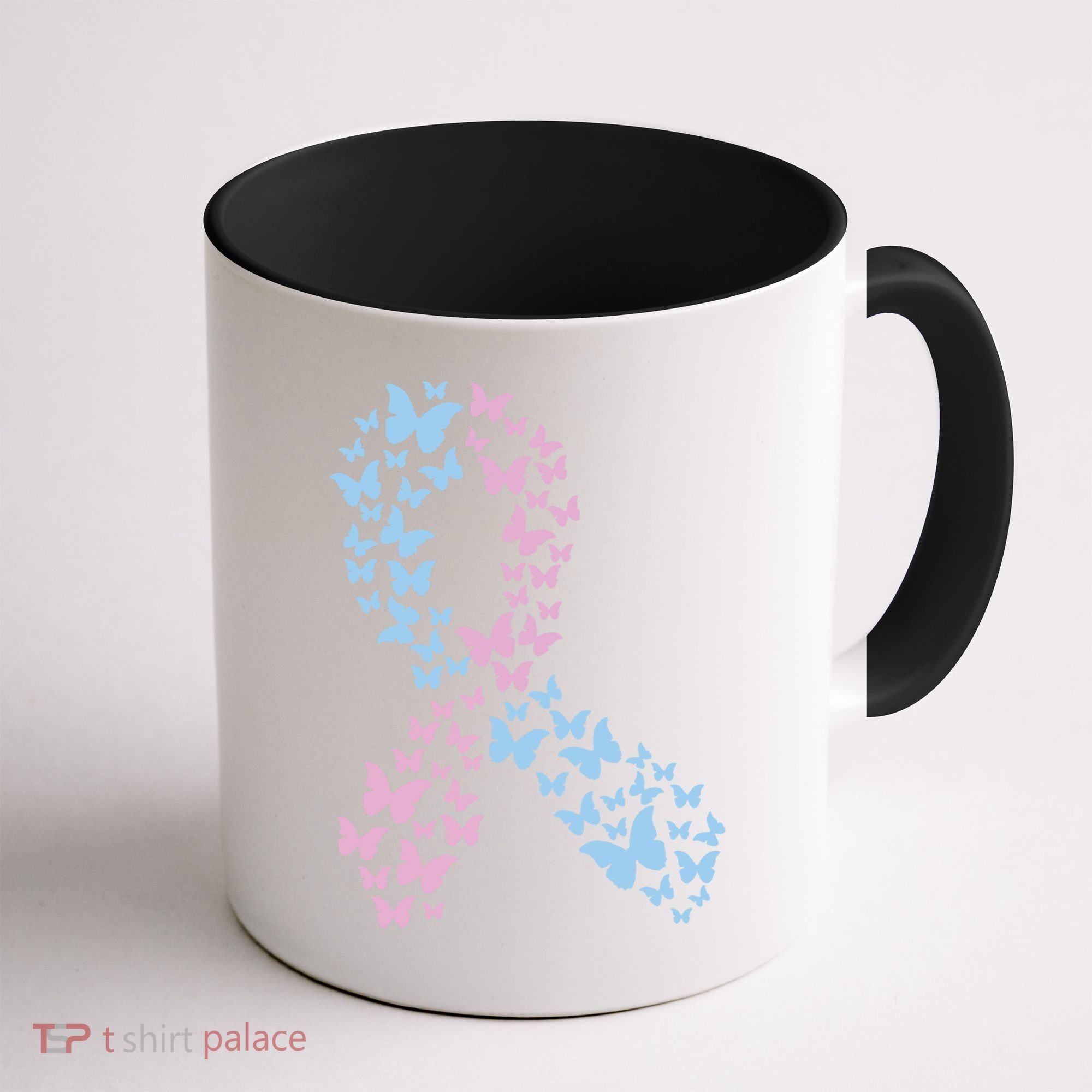 Butterfly Ribbon Pregnancy And Infant Loss Awareness Month Gift Coffee Mug