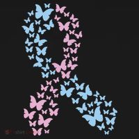 Butterfly Ribbon Pregnancy And Infant Loss Awareness Month Gift Ornament thumb 1