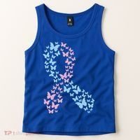 Butterfly Ribbon Pregnancy And Infant Loss Awareness Month Gift Tank Top thumb 2