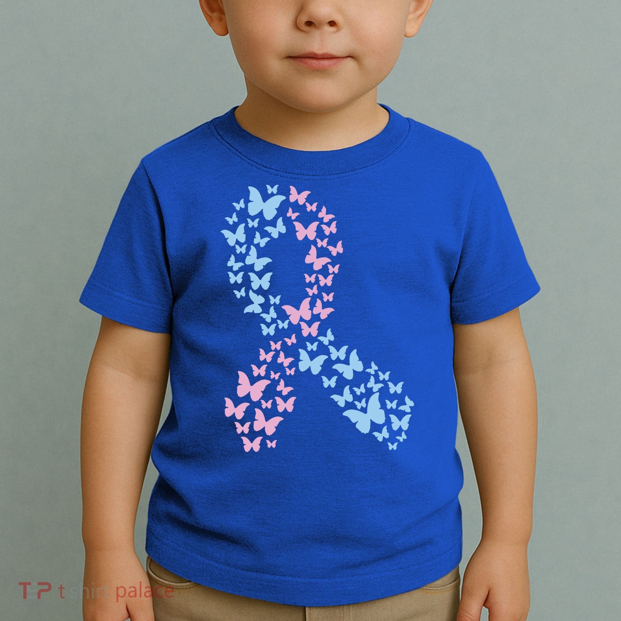 Butterfly Ribbon Pregnancy And Infant Loss Awareness Month Gift Toddler T-Shirt