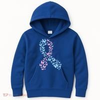 Butterfly Ribbon Pregnancy And Infant Loss Awareness Month Gift Kids Hoodie thumb 0