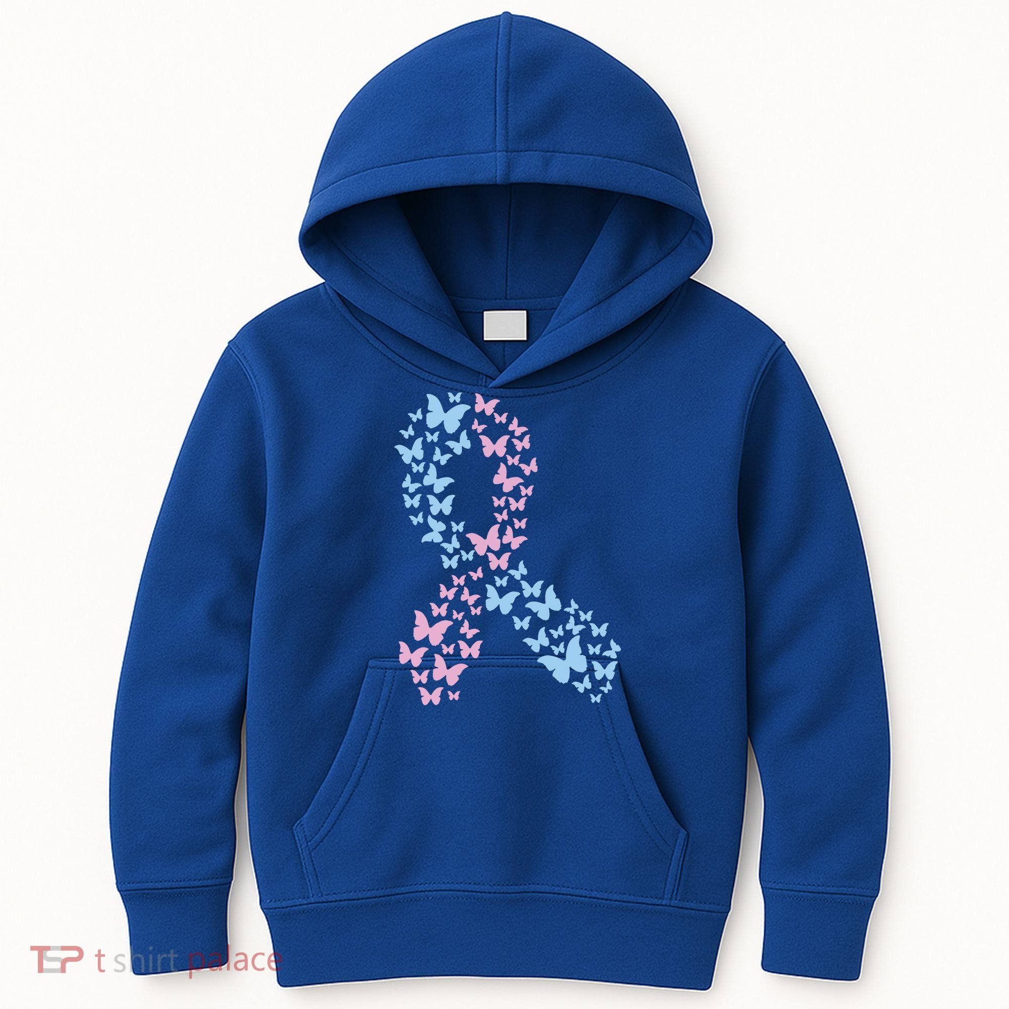 Butterfly Ribbon Pregnancy And Infant Loss Awareness Month Gift Kids Hoodie