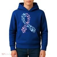 Butterfly Ribbon Pregnancy And Infant Loss Awareness Month Gift Kids Hoodie thumb 4