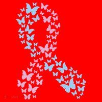Butterfly Ribbon Pregnancy And Infant Loss Awareness Month Gift Santa Hat thumb 1