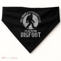 Bigfoot Retirement Plan Funny Retired Sasquatch Hunter Gift USA-Made Doggie Bandana thumb 0