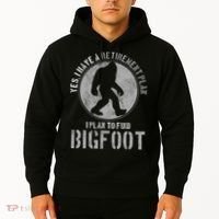 Bigfoot Retirement Plan Funny Retired Sasquatch Hunter Gift Hoodie thumb 2