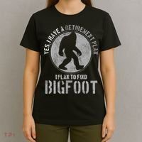 Bigfoot Retirement Plan Funny Retired Sasquatch Hunter Gift T-Shirt thumb 4