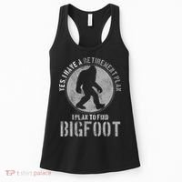 Bigfoot Retirement Plan Funny Retired Sasquatch Hunter Gift Women's Tank Top thumb 0