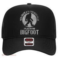 Bigfoot Retirement Plan Funny Retired Sasquatch Hunter Gift Hat thumb 0