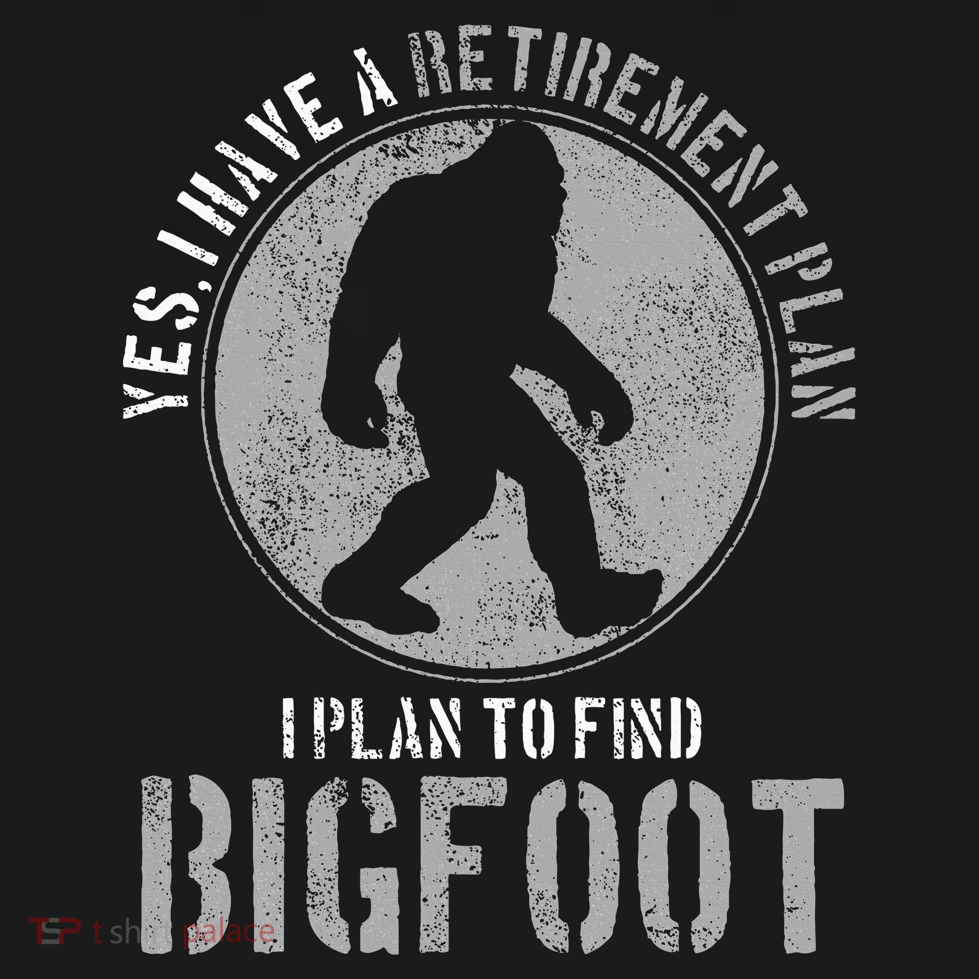 Bigfoot Retirement Plan Funny Retired Sasquatch Hunter Gift Tank Top