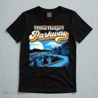 Blue Ridge Parkway Vintage Night Moon & Stars Graphic T-Shirt thumb 5