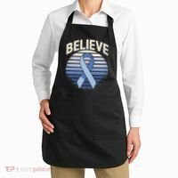 Blue Ribbon Prostate Colon Cancer Believe Awareness Apron thumb 2