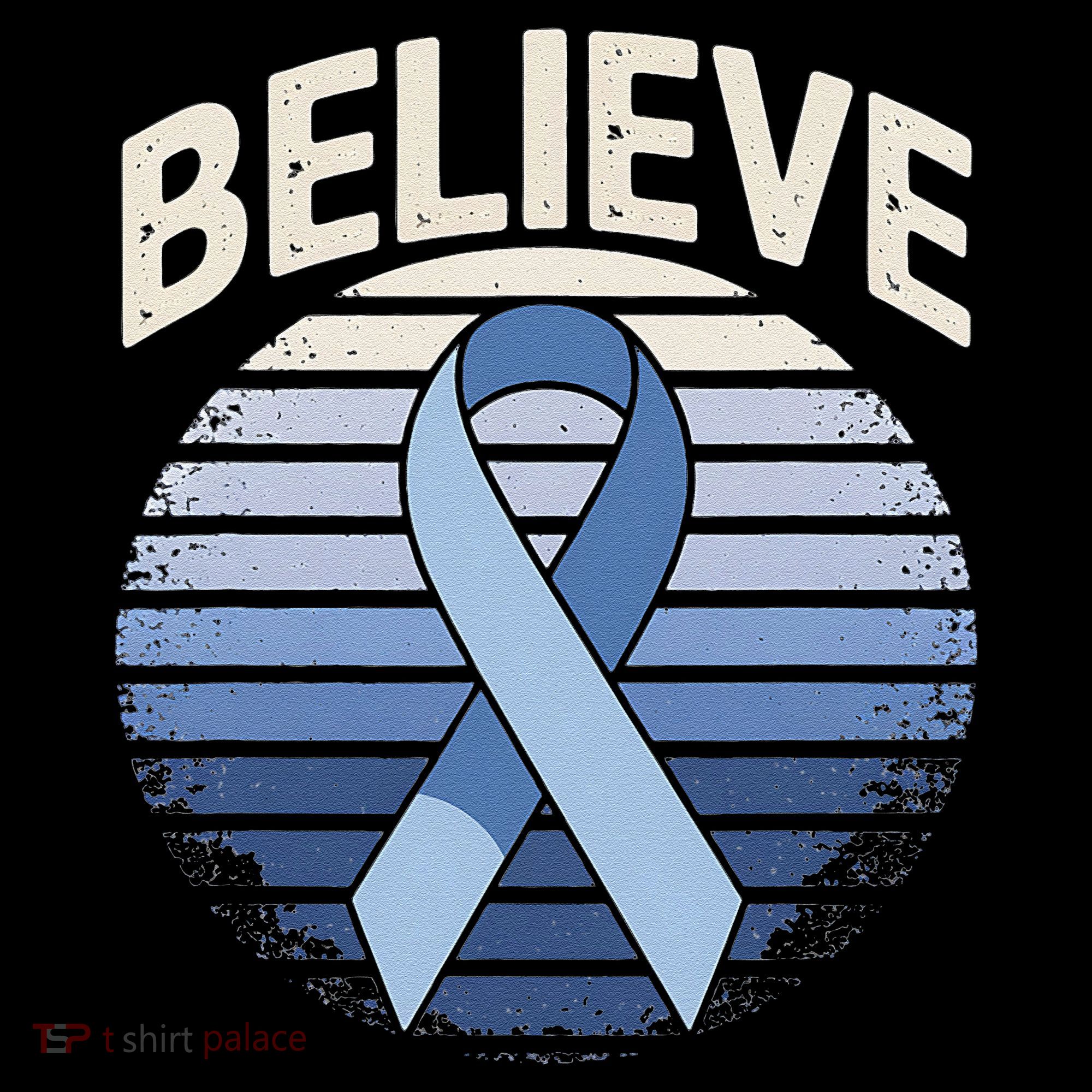 Blue Ribbon Prostate Colon Cancer Believe Awareness Coffee Mug