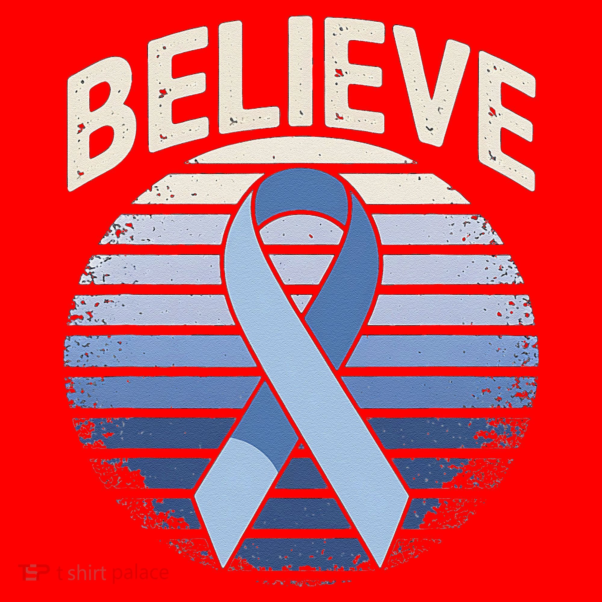 Blue Ribbon Prostate Colon Cancer Believe Awareness Santa Hat