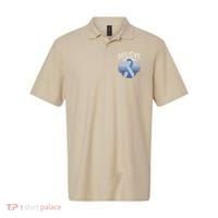 Blue Ribbon Prostate Colon Cancer Believe Awareness Polo thumb 0