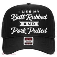 Butt Rubbed Pork Pulled Funny Bbq Grill Southern Smoker Hat thumb 0