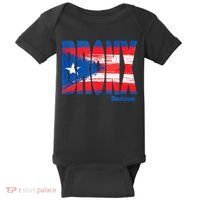 Boricua Roots Puerto Rico Pride PR Bronx Puerto Rico Flag Baby Bodysuit thumb 0