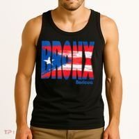 Boricua Roots Puerto Rico Pride PR Bronx Puerto Rico Flag Tank Top thumb 3