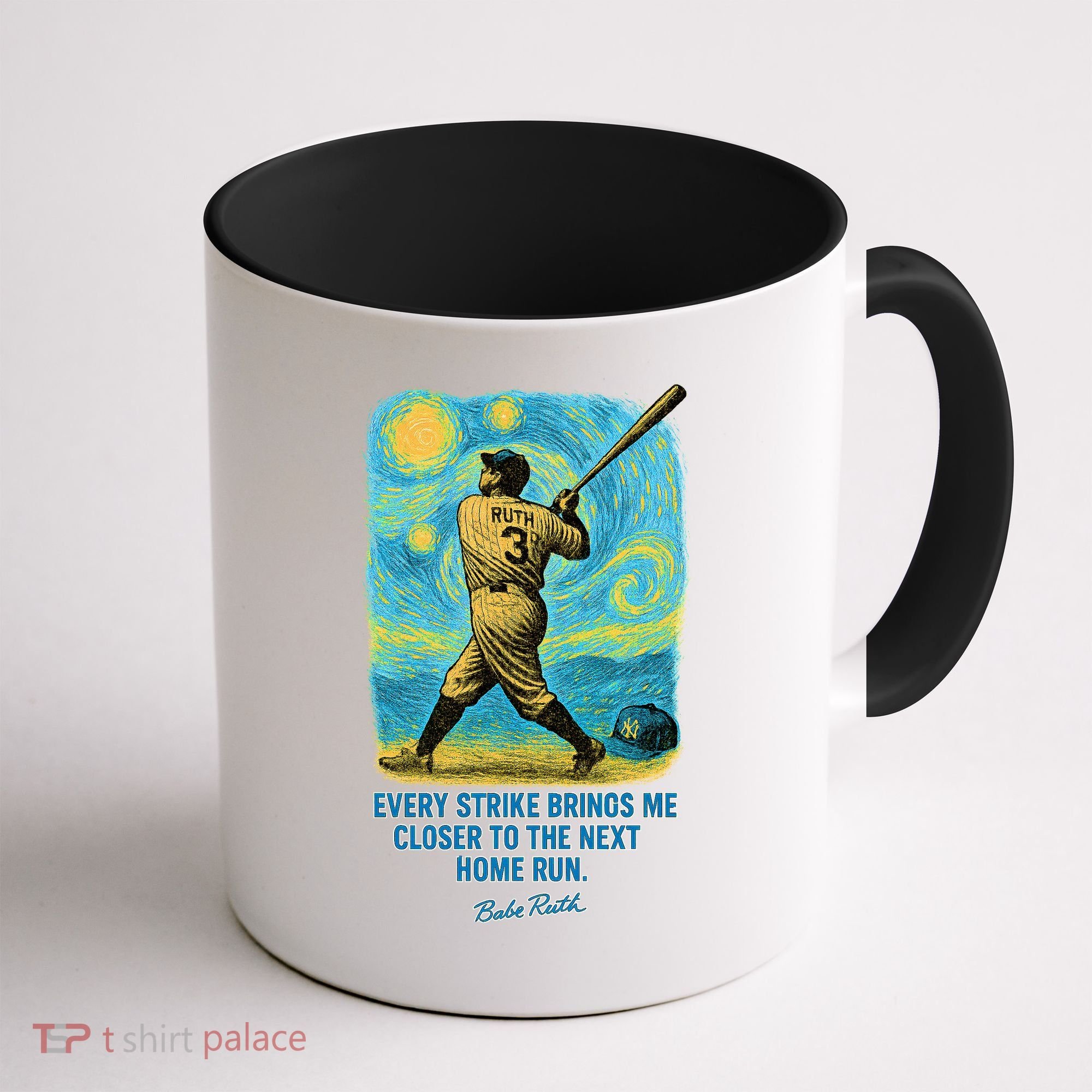 Babe Ruth Quote Starry Night Coffee Mug